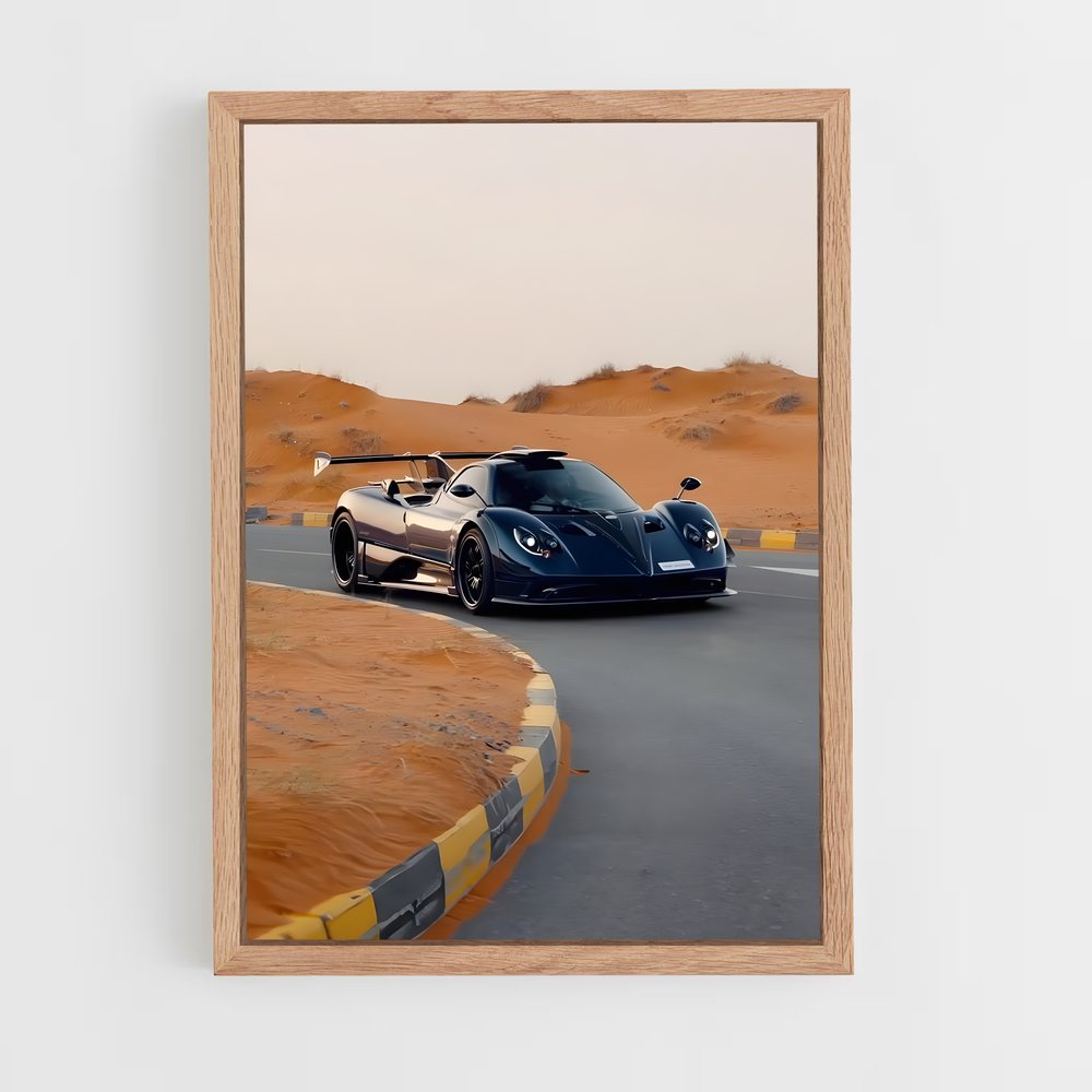 Poster Route du Vent Noir – affiche Pagani (vue 4)